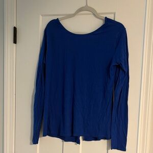 Women's lululemon Blue Long Sleeve open back top